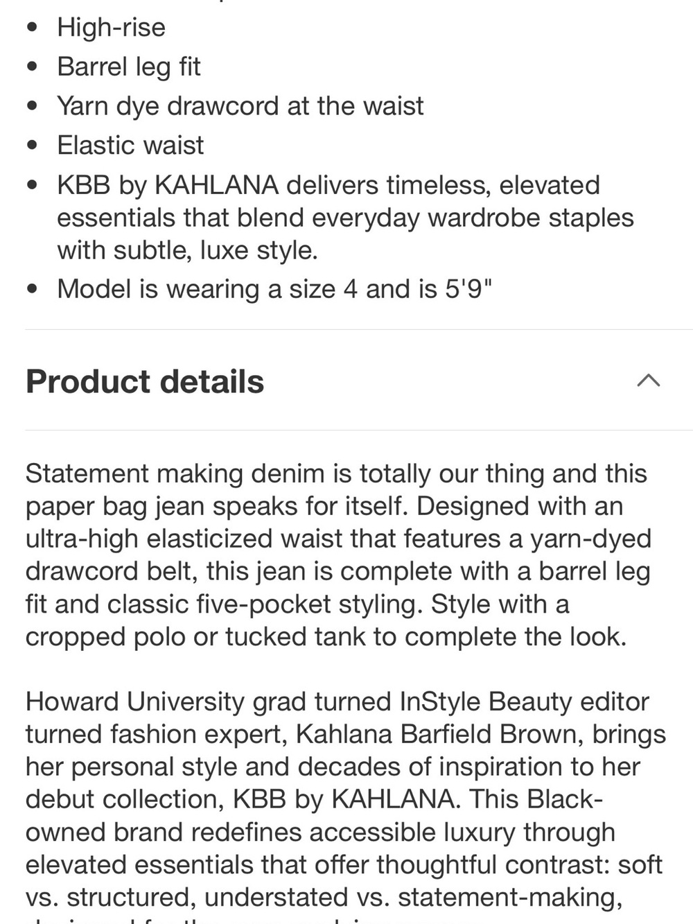 Size 12 KBB by KAHLANA The Paper Bag  Jeans  Light Wash Barrel Leg NWT - Picture 5 of 5